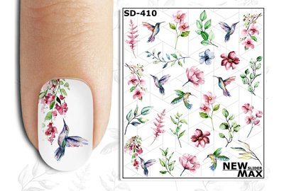 Слайдер дизайн SD 410 квіти, птахи