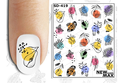 Слайдер дизайн SD 419 абстракція, фрукти