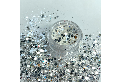 Микс паеток Бриллиант №003 светлое серебро