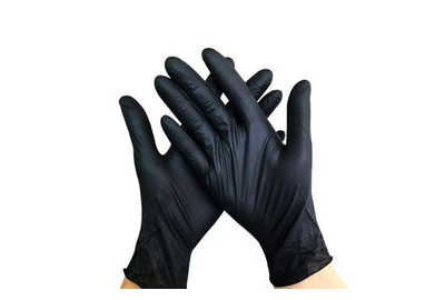Medicom S black nitrile gloves, 1 pc