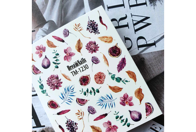 Слайдер дизайн TM 1230 квіти, листя, фрукти