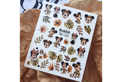 Слайдер дизайн TM 1235 Міккі Маус, листя