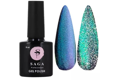 Гель-лак кошачий глаз светоотражающий SAGA Chameleon №14, 10 мл