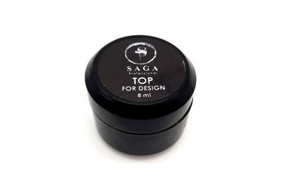 Топ для страз и объемных дизайнов SAGA Top for DESING без ЛЖ, 8 мл