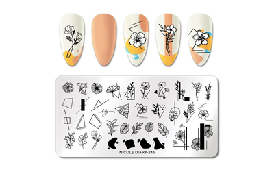 Пластина для стемпинга NICOLE DIARY-245