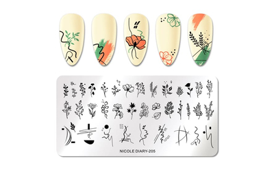 Пластина для стемпинга NICOLE DIARY-205