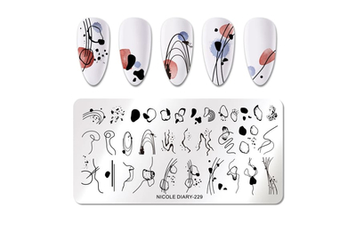 Пластина для стемпинга NICOLE DIARY-229
