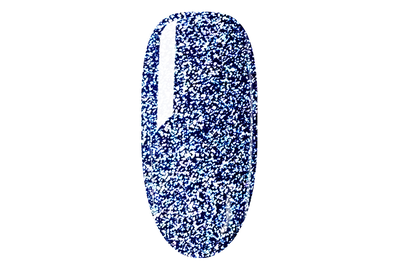 Гель-лак светоотражающий DIS Flash №09 синий, 7,5 мл, Цвет: Синий