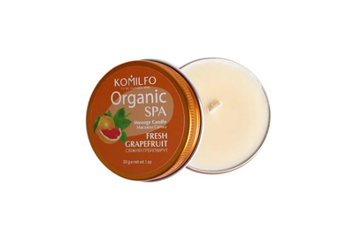 Масажна свічка Komilfo Massage Candle Fresh Grapefruit, 30 г