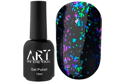 Топ для гель-лака ART No Wipe Chameleon Top №003, с хлопьями единорог, без ЛЖ, 10 мл