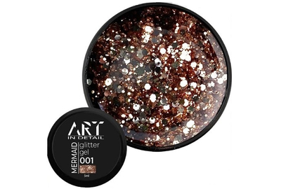 Гель с блестками ART Mermaid Glitter Gel №001, 5 мл