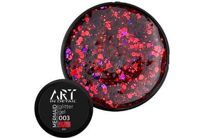 Гель з блискітками ART Mermaid Glitter Gel №003, 5 мл