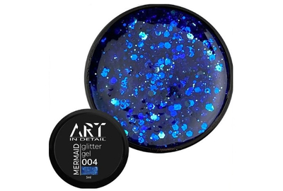 Гель з блискітками ART Mermaid Glitter Gel №004, 5 мл