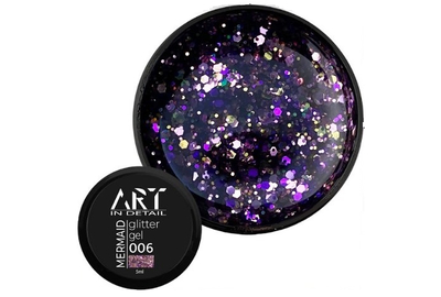 Гель з блискітками ART Mermaid Glitter Gel №006, 5 мл