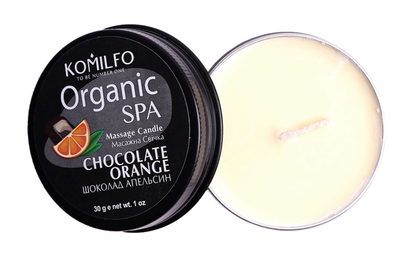 Масажна свічка Komilfo Massage Candle  Chocolate Orange 30 г