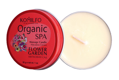 Масажна свічка Komilfo Massage Candle Flower Garden 30 г