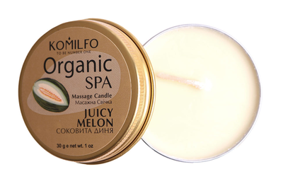 Масажна свічка Komilfo Massage Candle  Juicy Melon 30 г