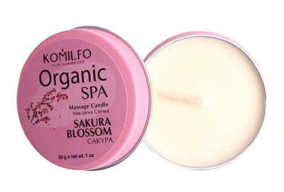 Масажна свічка Komilfo Massage Candle Sakura 30 г