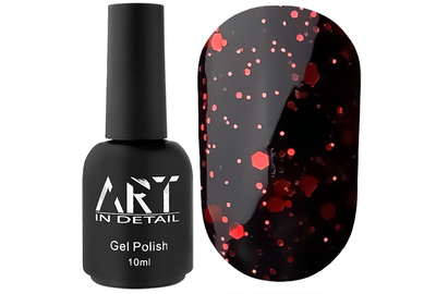 Топ для гель-лака ART Hive Top Red с шестигранниками, без ЛЖ, 10 мл