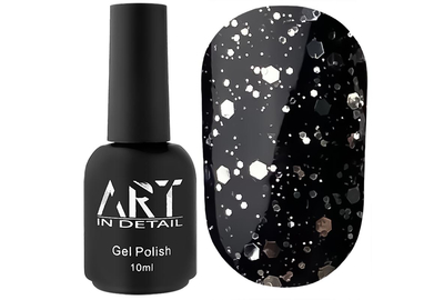 Топ для гель-лака ART Hive Top Silver с шестигранниками, без ЛЖ, 10 мл