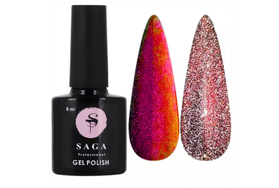 Гель-лак кошачий глаз светоотражающий SAGA Chameleon №15, 10 мл