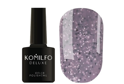 Гель-лак Komilfo Stone Collection ST001 сірий з крихтою, 8 мл