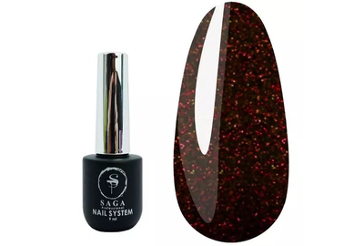 Гель-лак SAGA Fiery №24 светоотражающий, 9 мл