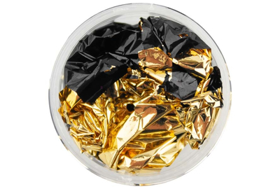 Фольга жата двухсторонняя черная золота