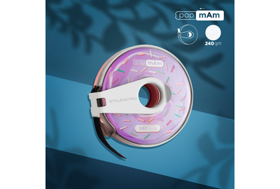 Сменный файл-лента в пластиковой катушке Staleks Белый PAP-MAM 240 грит 6 м