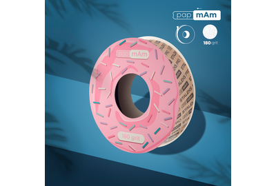 Запасной блок файл-ленты PAP-MAM Белый для пластиковой катушки Staleks PRO 180 грит, 6 м