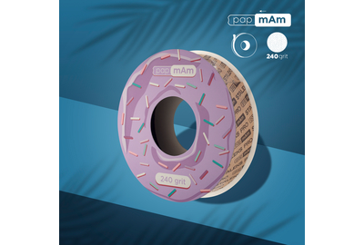 Запасной блок файл-ленты PAP-MAM Белый для пластиковой катушки Staleks PRO 240 грит, 6 м