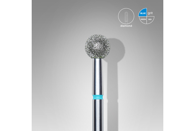 Набор насадок фрез с алмазным напылением Staleks шар синий 5 мм 6 шт