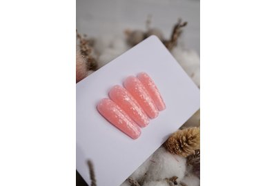 База для ногтей DARK Potal Base №15, персиковая с поталью, 15 мл, Цвет: Бежевый