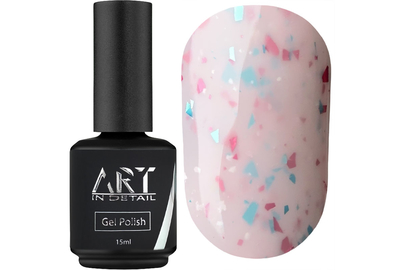 База ART Marble Base №MB002, розовая с цветной паталью, 10 мл