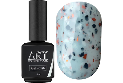 База ART Marble Base №MB004, светло-серая с цветной паталью, 10 мл