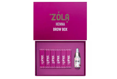 Набір хни для брів ZOLA 6 відтінків по 5 гр