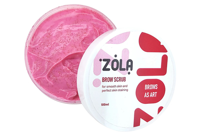 Скраб для брів ZOLA рожевий 100 мл