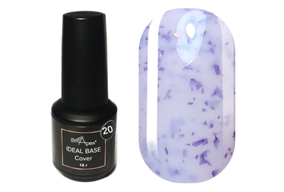 Камуфлирующая база NailApex IDEAL Base Potal №20 сиреневый мохито, 15 мл