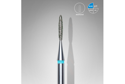 Насадка фреза с алмазным напылением Staleks пламя безопасное синее 1,4 мм 1 шт