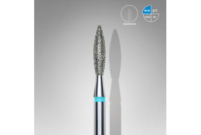 Насадка фреза с алмазным напылением Staleks пламя безопасное синее 2,3 мм 1 шт