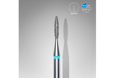 Насадка фреза с алмазным напылением Staleks пламя острое синее 1,6 мм 1 шт