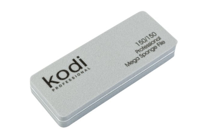 Пилка-баф для нігтів Kodi міні прямокутний сірий 150/150 грит