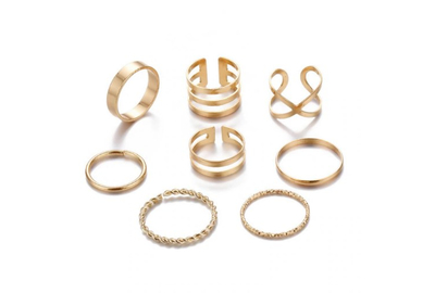 Набор золотых колец, 8 шт.