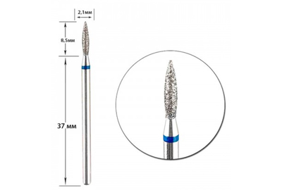 Насадка фреза алмазная IQ D 21 B пламя, Польша