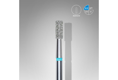 Насадка фреза с алмазным напылением Staleks цилиндр синий 2,5 мм 1 шт