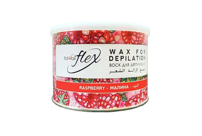 Воск для депиляции ItalWax Flex малина, в банке 400 мл