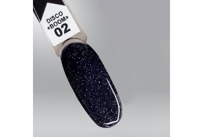 Гель лак OXXI DISCO Boom №02, черный 10 мл