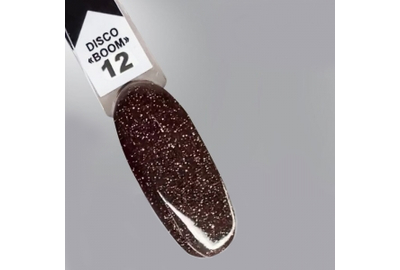 Гель-лак OXXI DISCO Boom №12, коричневый 10 мл