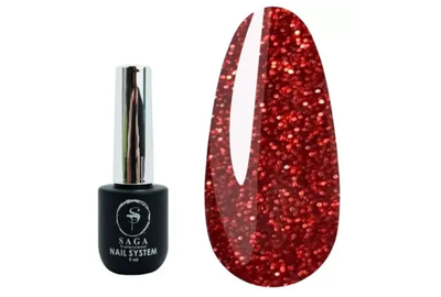 Гель-лак SAGA Fiery №03 світловідбиваючий, 10 мл, Колір: Червоний
