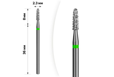 Насадка фреза твердосплавная D20G конус маленький 100